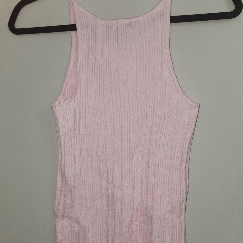 Wild Fable Pink Ribbed Tank Top - Picture 3 of 4